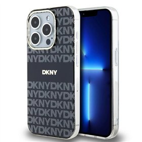 DKNY case for iPhone 15 Pro 6,1&quot DKHMP15LHRHSEK HC Magsafe pc tpu repeat texture pattern w stripe