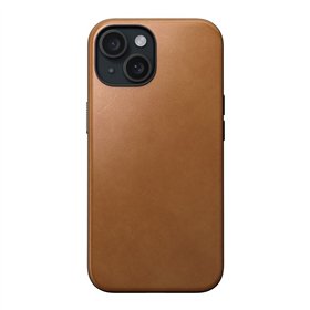 Чехол Nomad Modern Leather для iPhone 15 6,1&quot, английский, бежевый