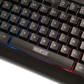 Игровая клавиатура Gaming Sparco SPMEMKEYBOARD Испанская Qwerty