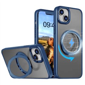 Mag Ring Rotating case for iPhone 16 Plus 6,7&quot navy blue