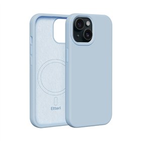 Чехол Etteri Silicone Mag для iPhone 15 6,1&quot светло-голубой