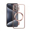 Vmax Electroplating Mag TPU case for iPhone 16 Plus 6,7&quot rose gold