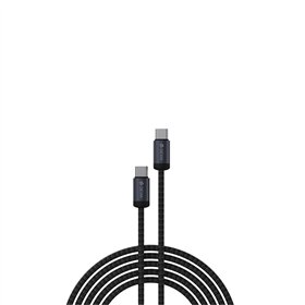 Devia kabelis Gracious EC646 PD USB-C - USB-C 1,0 m 60W 3A melns
