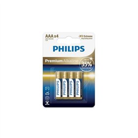Батарейки PHILIPS AAA LR03 4 шт., блистер Premium Alkaline