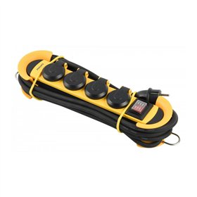 Workshop power strip PHILIPS extension cord 4 sockets 3m 16A yellow