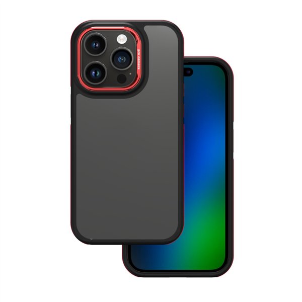 Kristāliski melns iPhone 14 Pro 6,1" sarkans vāciņš