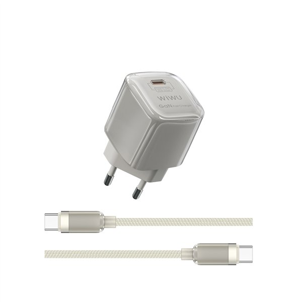 WIWU Jello 20W GaN Charger Sets Wi-U016 C-C, EU Plug