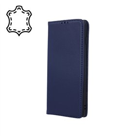 Aitoa nahkaa oleva Smart Pro iPhone 16 Pro 6,3 tuuman tummansininen