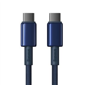 Кабель для быстрой зарядки Baseus Tungsten Gold Type-C-Type-C, 100 Вт, 2 м, темно-синий