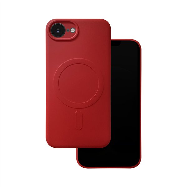 Simple Color Mag case for iPhone 16e red