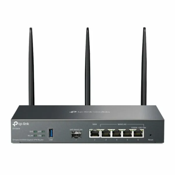 Maršrutizatorius TP-Link ER706W Balta Juoda USB RJ45 Ethernet LAN USB 3.2