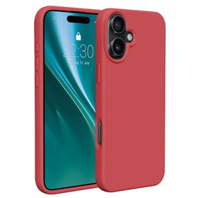 Etteri Silicone case for iPhone 16 6,1&quot raspberry