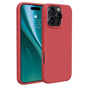 Etteri Silicone case for iPhone 16 Pro Max 6,9&quot raspberry