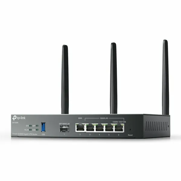 Maršrutizatorius TP-Link ER706W Balta Juoda USB RJ45 Ethernet LAN USB 3.2