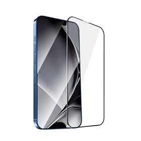 Rūdīta stikla metāla rāmis iPhone 13 Pro Max 6,7'' / 14 6,7" Plus melns rāmis