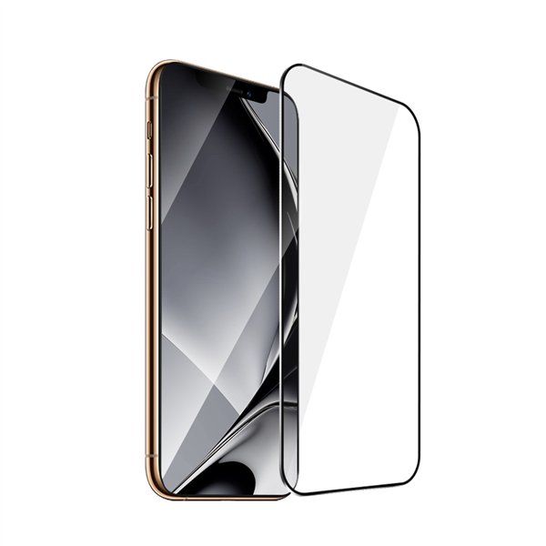 Rūdīta stikla metāla rāmis iPhone XS Max / 11 Pro Max melnam rāmim