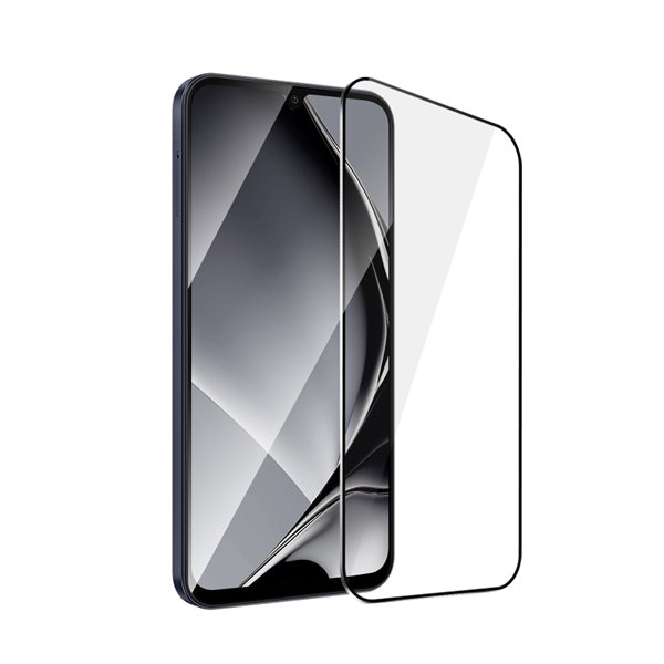 Металлическая рамка из закаленного стекла для Samsung Galaxy A24 4G / A25 5G, черная рамка