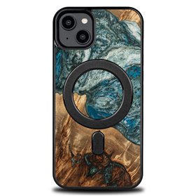 Bewood unikāls maciņš iPhone 15 Plus 6,7" Planets Earth ar MagSafe tehnoloģiju