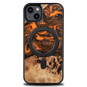 Bewood unikāls iPhone 15 Plus 6,7 collu vāciņš, oranžs ar MagSafe tehnoloģiju