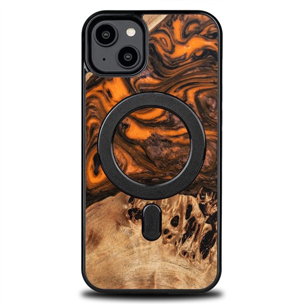 Bewood Unique case for iPhone 15 Plus 6,7&quot Orange with MagSafe