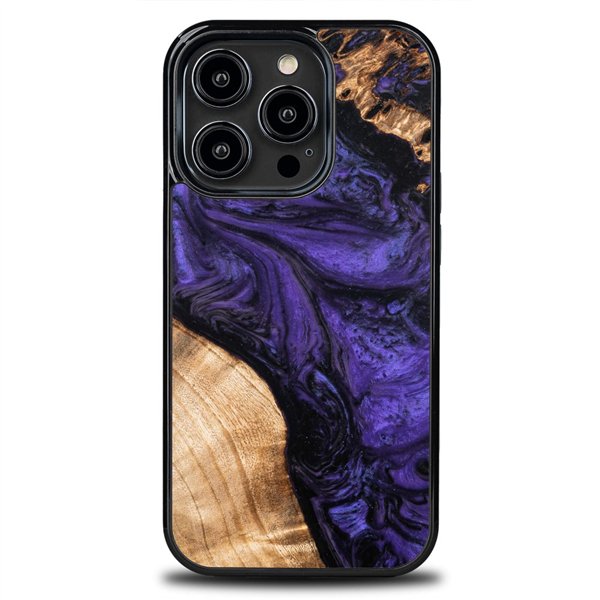 Bewoodin ainutlaatuinen iPhone 15 Pro 6.1" -suojakuori, violetti