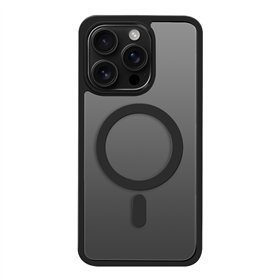 Satīna matēts Mag iPhone 16 Plus vāciņš melns