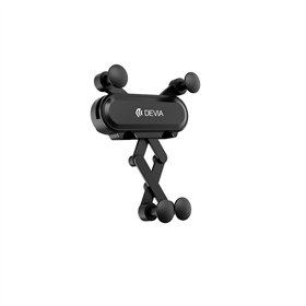 Автомобильный держатель Devia Kintone ES071, гравитационный, на воздуховод, черный