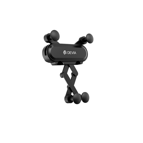 Автомобильный держатель Devia Kintone ES071, гравитационный, на воздуховод, черный