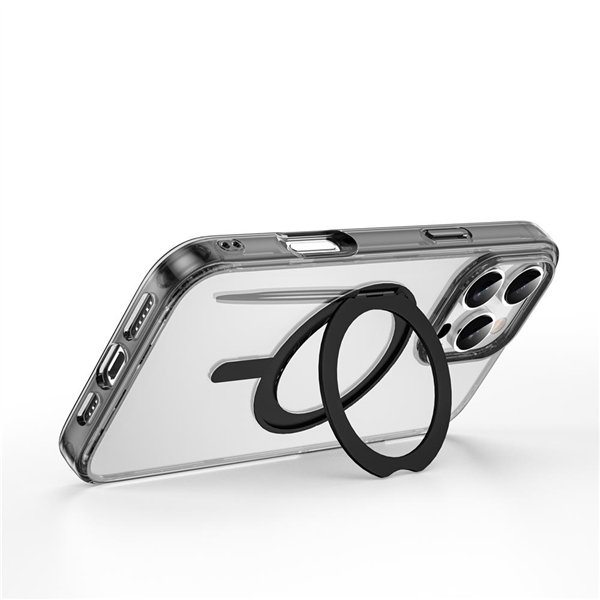 WIWU iShield Ultra dėklas, skirtas iPhone 16 6,1 colio, skaidrus, juodas MCC-201