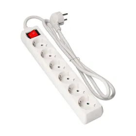 Strāvas virtene - 6 ligzdas ar Slēdzi EDM 41046 Schuko (3 m)