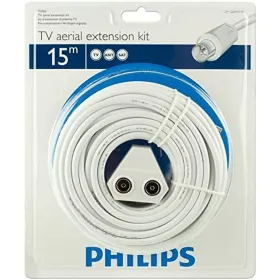 TV Antenni koaksaalikaapeli Philips SWV2209W/10 Kupari 15 m