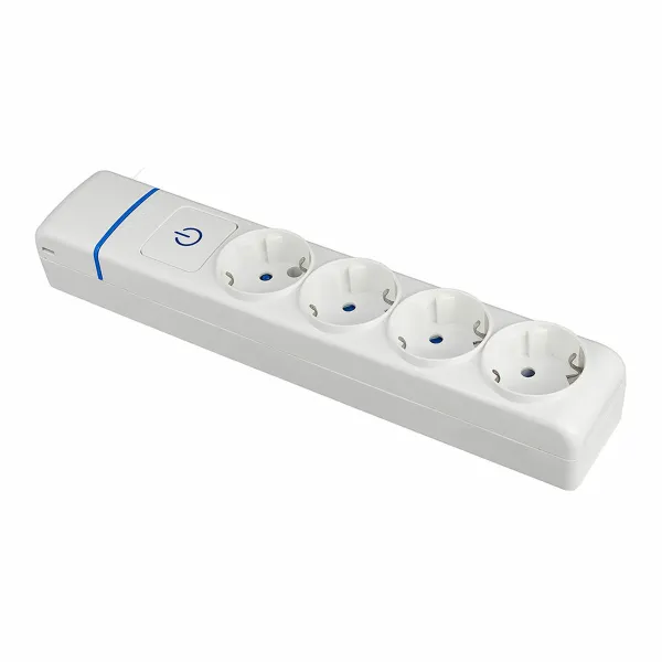 4-kontaktligzdu korpuss ar strāvas slēdzi Solera 8004pil 250 V 16 A