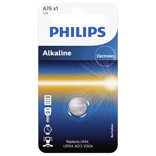 Paristo PHILIPS LR44/LR1154 Minicells Alkali 1 kpl läpipainopakkaus