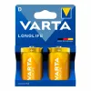 Батарейки Varta longlife d - lr20 1,5 V LR20 Тип D (2 штук)