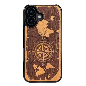 „Bewood“ dėklas, skirtas „iPhone 16 6,1“ telefonui „Compass Merbau“