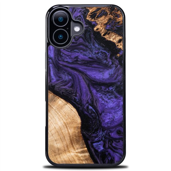 „Bewood“ unikalus dėklas, skirtas „iPhone 16 6,1“ violetiniam
