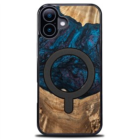 Unikalus „Bewood“ dėklas, skirtas „iPhone 16 6,1“ ir „Planets Neptune“ su „MagSafe“