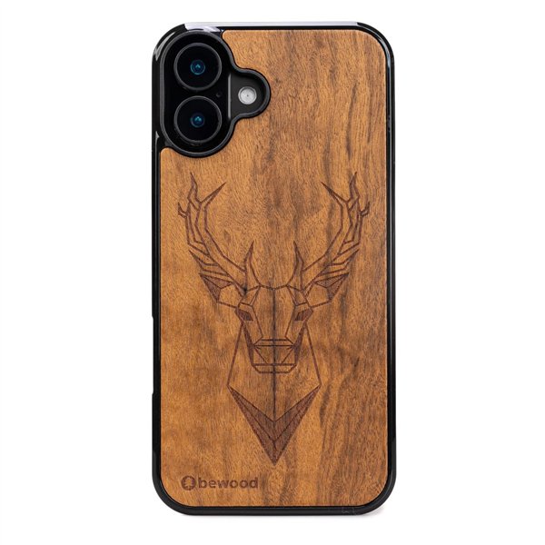 Bewood-kotelo iPhone 16 Plus 6,7":lle, Deer Imbuia