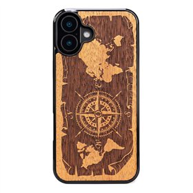Bewood case for iPhone 16 Plus 6,7&quot Compass Merbau