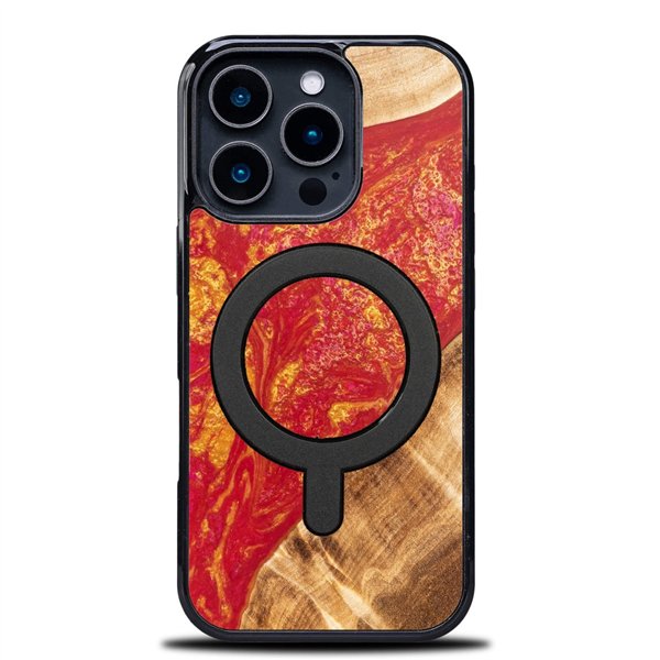 Unikalus „Bewood“ dėklas, skirtas „iPhone 16 Pro 6,3“ ir „Neons Paris“ telefonams su „MagSafe“