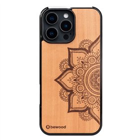 Bewood maciņš iPhone 16 Pro Max 6,9" telefonam ar mandalu rakstu un ābeles koku
