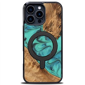 Bewood unikāls iPhone 16 Pro Max 6,9" turkīza krāsas vāciņš ar MagSafe tehnoloģiju