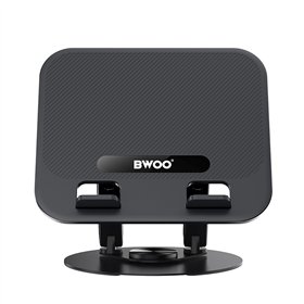 Pasukamas sulankstomas aliuminio stovas planšetiniam kompiuteriui ir nešiojamam kompiuteriui