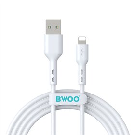 Кабель BWOO USB - Lightning 2 м 3A белый