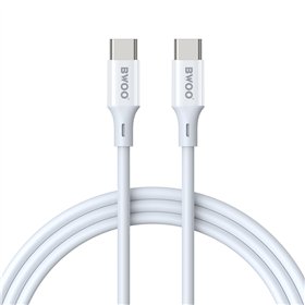 BWOO Cable USB-C - USB-C 2m 60W ABS + TPE white