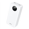 BWOO 22,5W 30000 mAh power bank with LCD screen, white