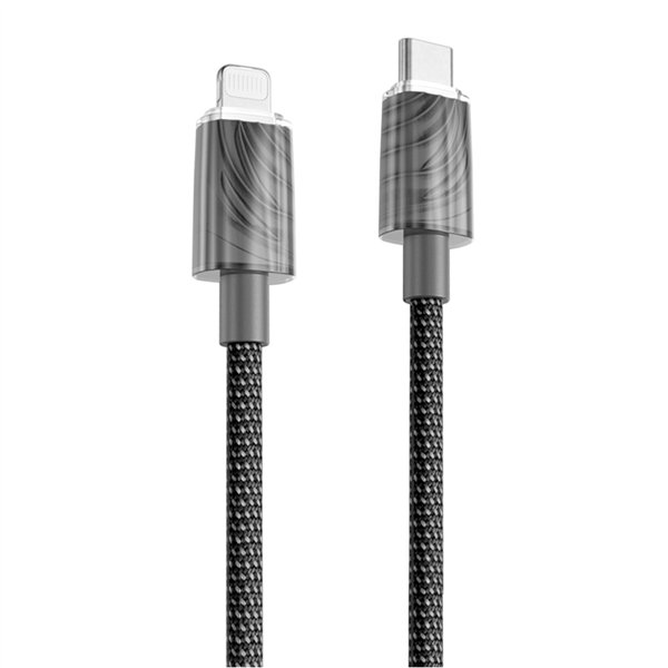 Кабель Proove Spectral USB-C - Lightning 1м 3А серый