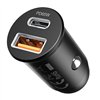 „Proove Tiny Power Pro PD“ automobilio įkroviklis USB-C + USB-A, 65 W, juodas