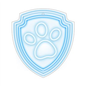 Pakabinamas neoninis LED žibintuvėlis „Paw Patrol“ ant organinio stiklo - Paw OW-130246