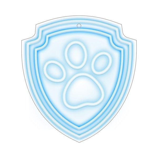 Pakabinamas neoninis LED žibintuvėlis „Paw Patrol“ ant organinio stiklo - Paw OW-130246